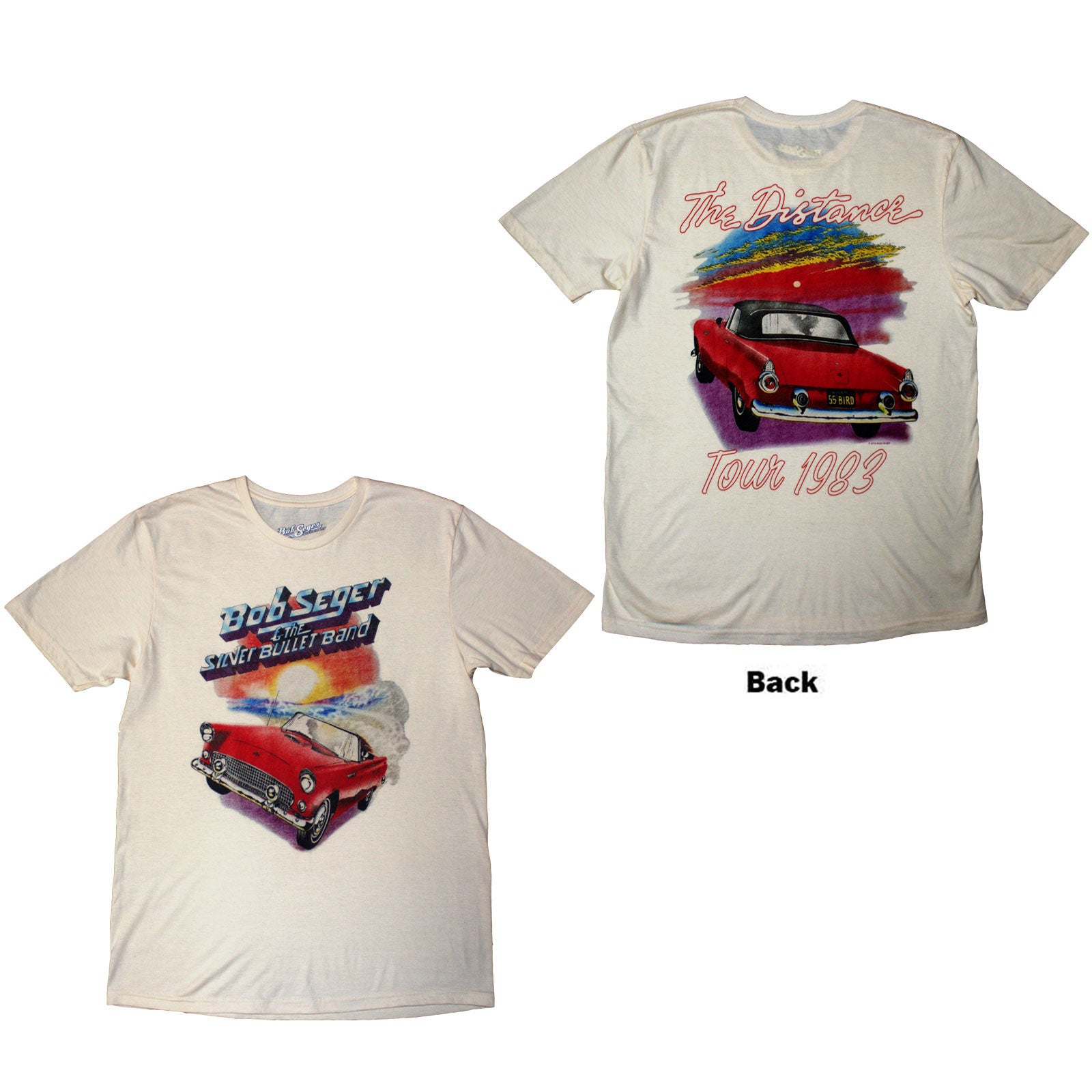 Bob Seger & The Silver Bullet Band: Distance Tour T-Shirt (Back Print)