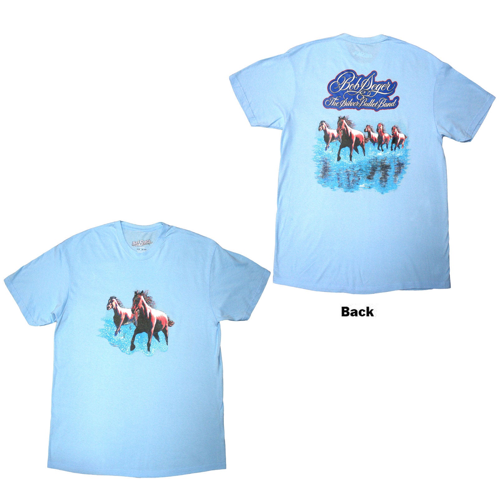 Bob Seger & The Silver Bullet Band: Horses T-Shirt (Back Print)
