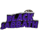 Black Sabbath: Purple Wavy Logo Pin Badge