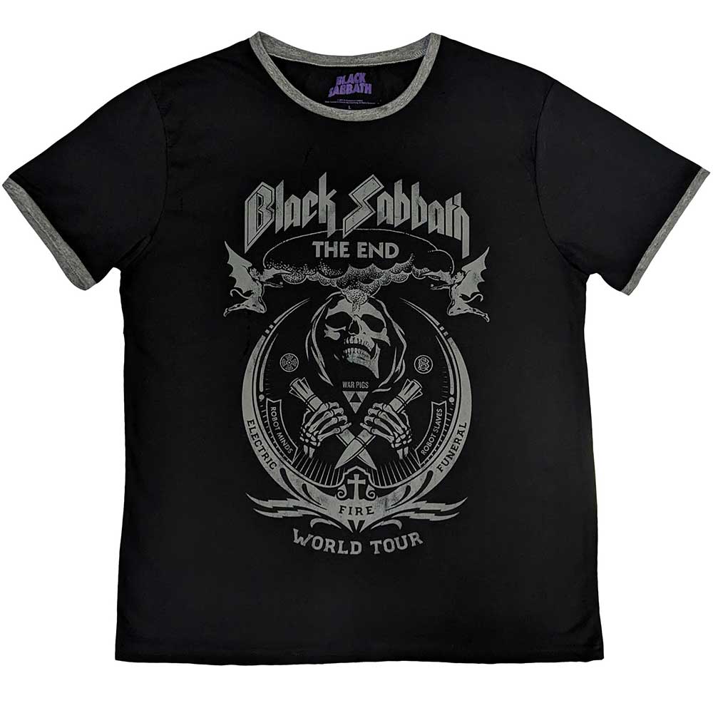 Black Sabbath: The End Mushroom Cloud Ringer T-Shirt