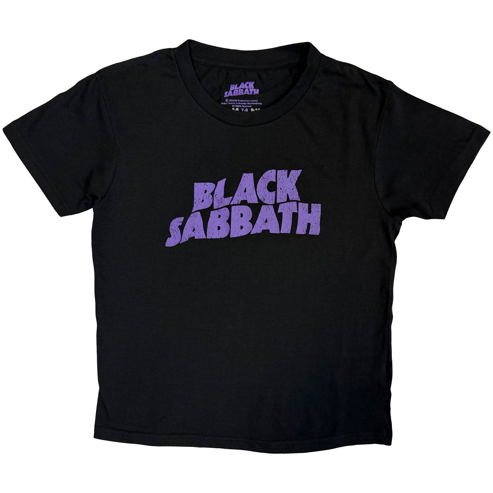 Black Sabbath: Wavy Logo T-shirt – officielt merchandise
