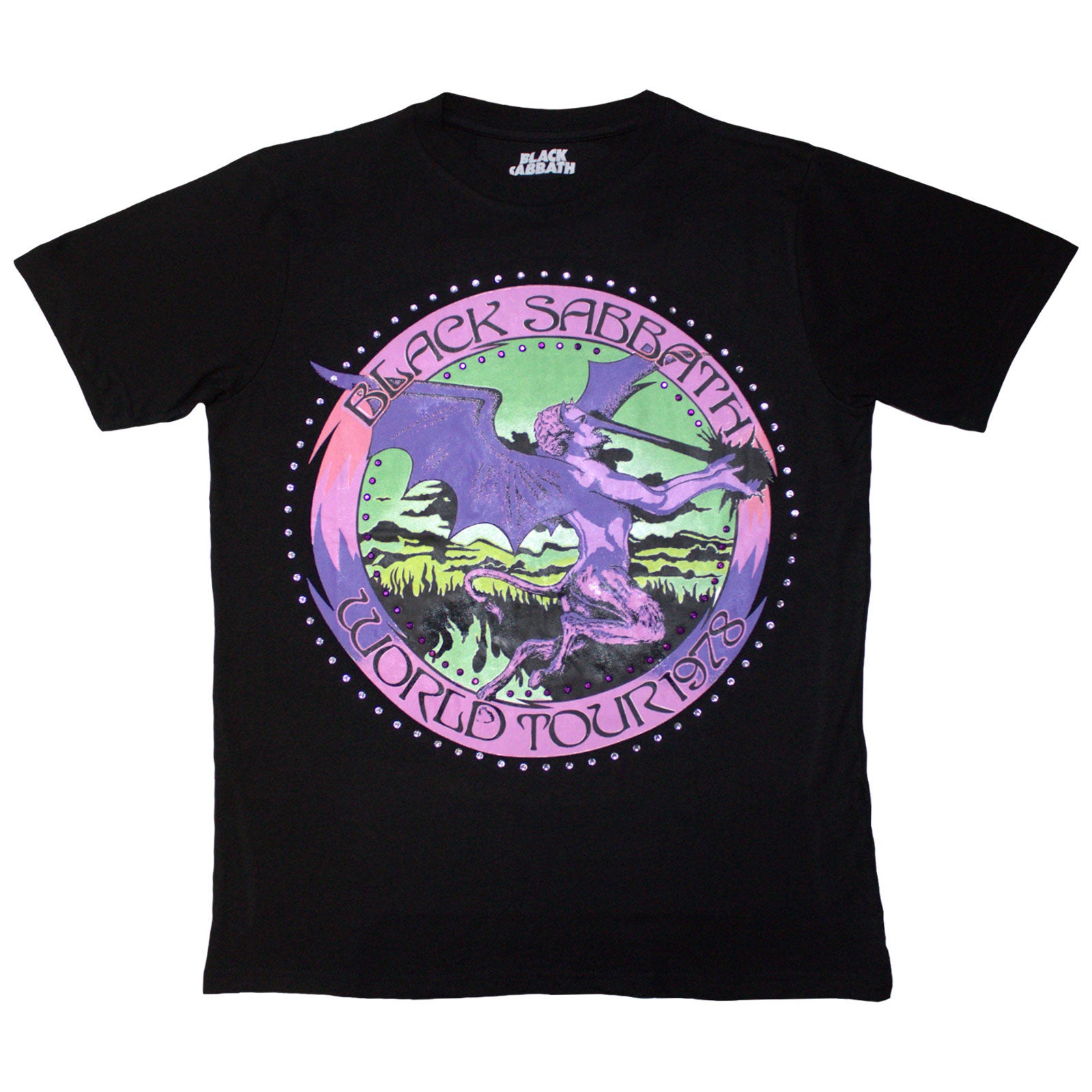 Black Sabbath: Tour '78 (Embellished) T-shirt – officielt merchandise