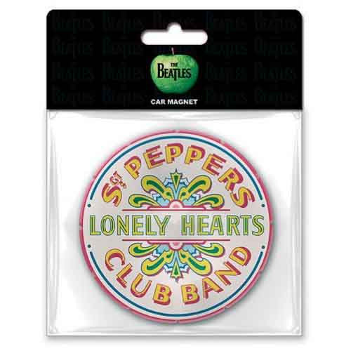 The Beatles: Sgt Pepper Drum Car Magnet – officielt merchandise