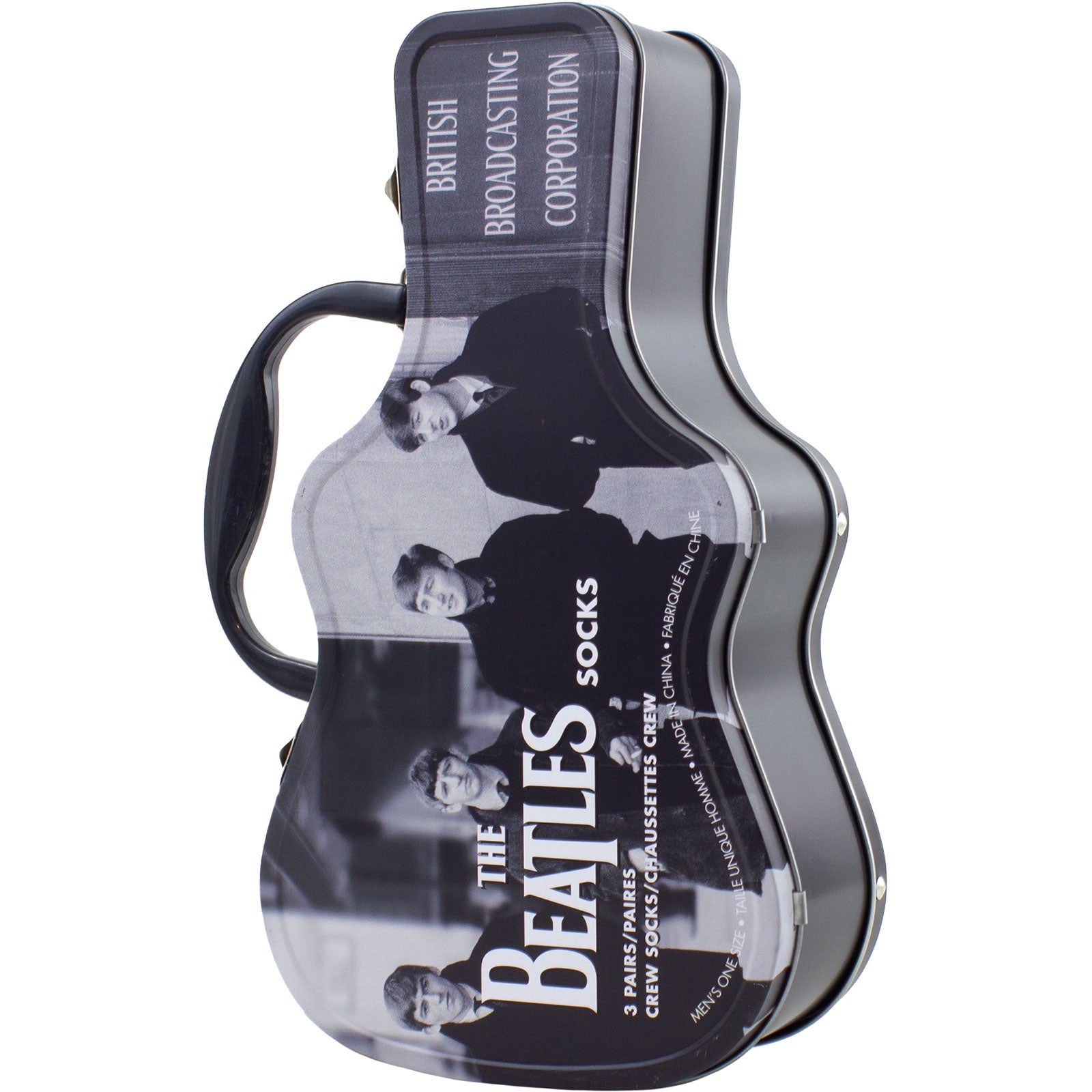 The Beatles: Black & White Band (UK Size 6.5 - 11) Strømper – officielt merchandise