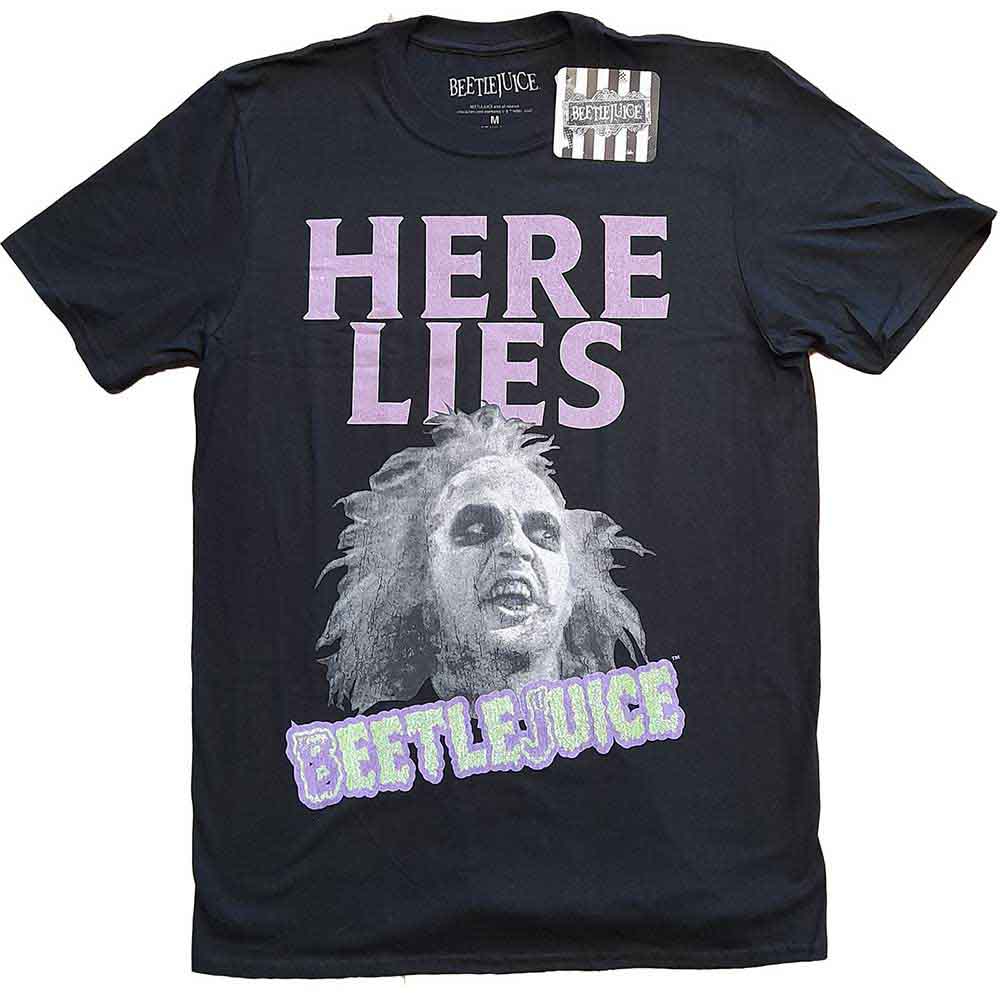 Beetlejuice: Here Lies T-shirt – officielt merchandise
