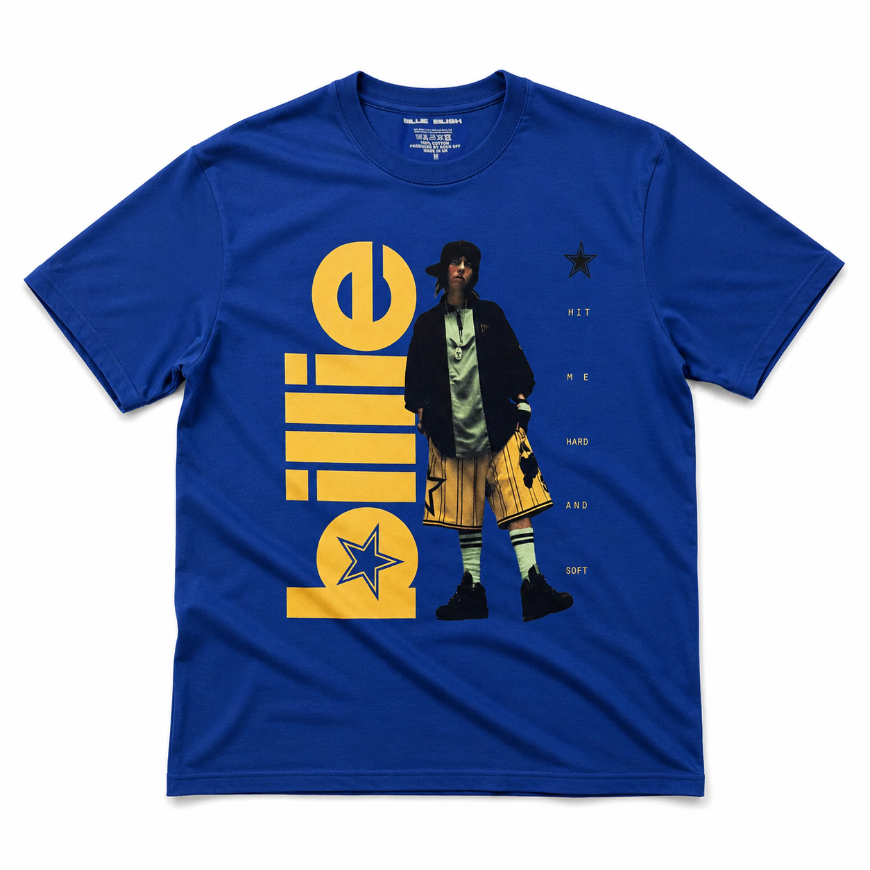 Billie Eilish: Unisex T-Shirt - Billie (Blå)