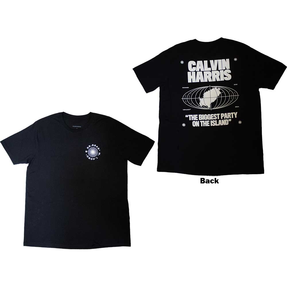 Calvin Harris: Ibiza Map T-Shirt