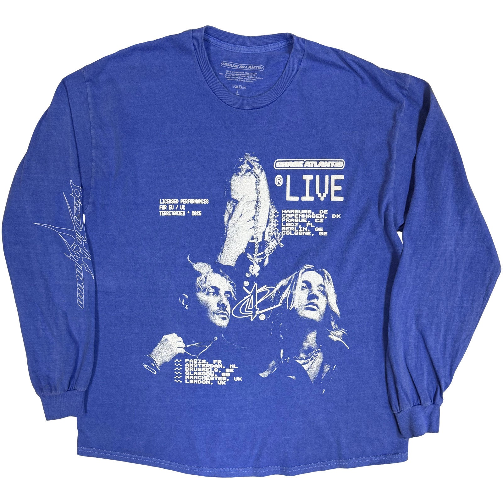 Chase Atlantic: Live European Tour '25 Long Sleeve T-Shirt