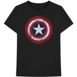 Marvel Comics: Captain America Distressed Shield T-Shirt
