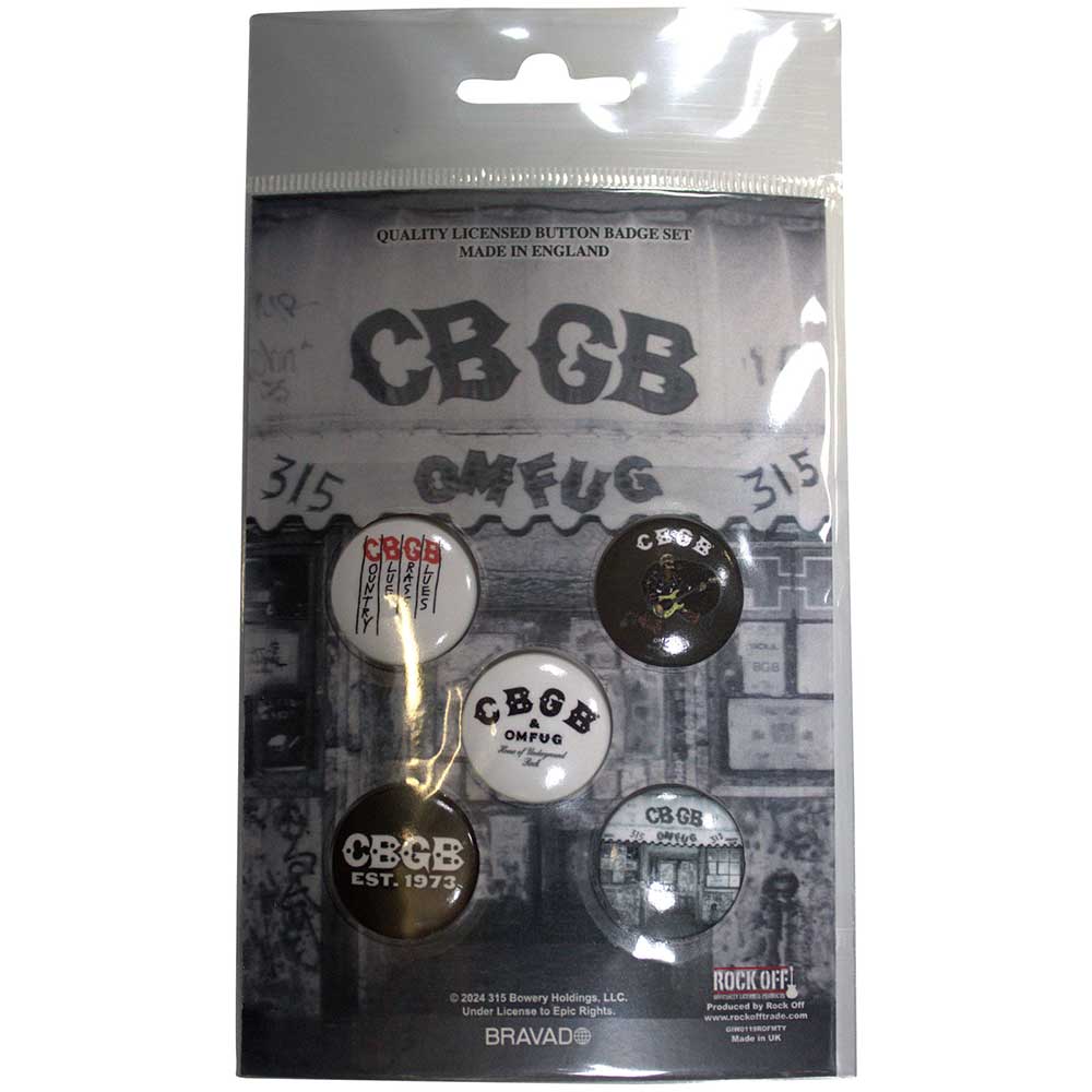 CBGB: Logos Button Badge Pack