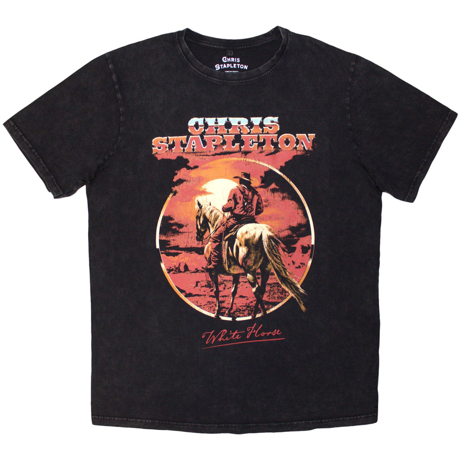 Chris Stapleton: White Horse Stone Wash T-Shirt (Wash)