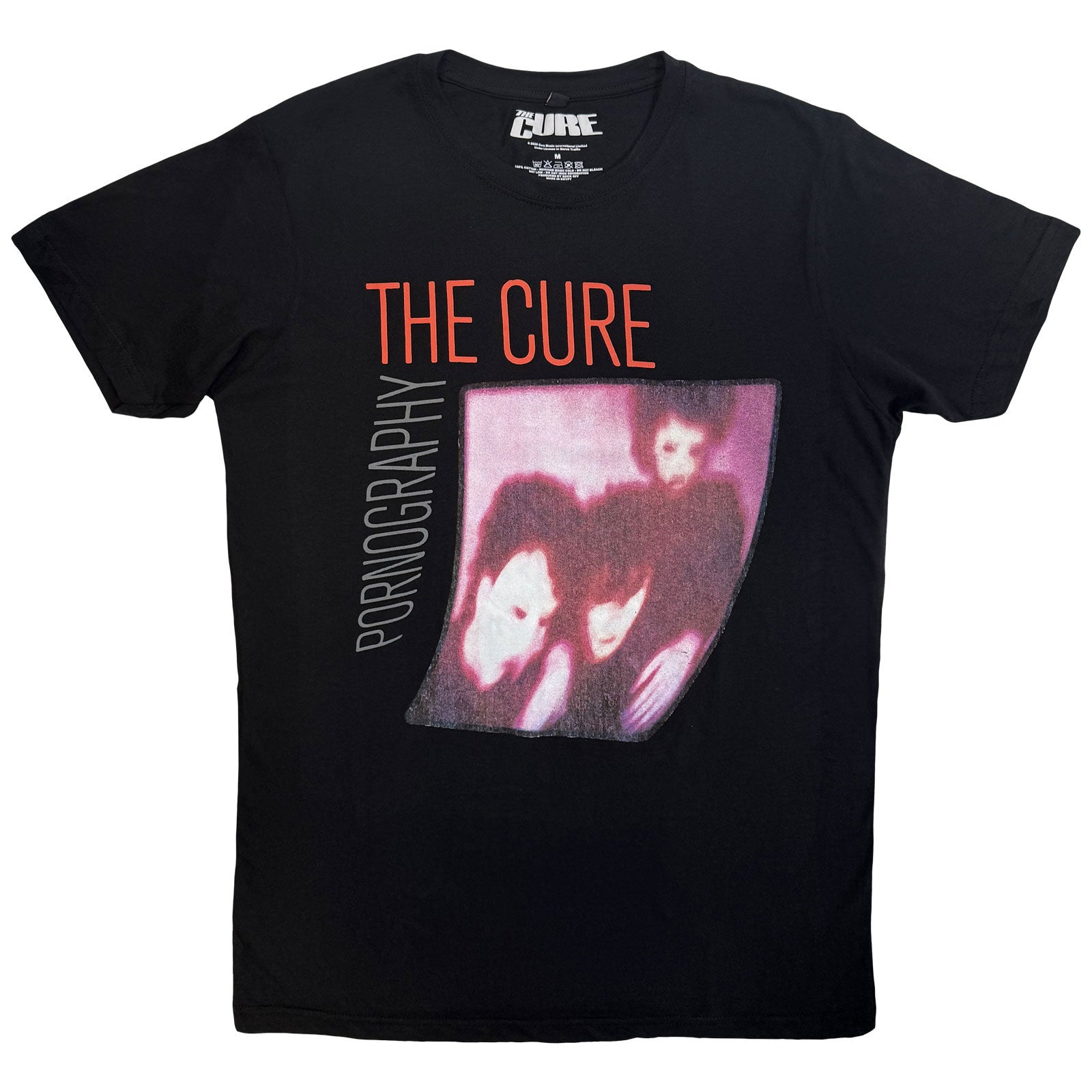 The Cure: Pornography Photo Warped T-shirt – officielt merchandise