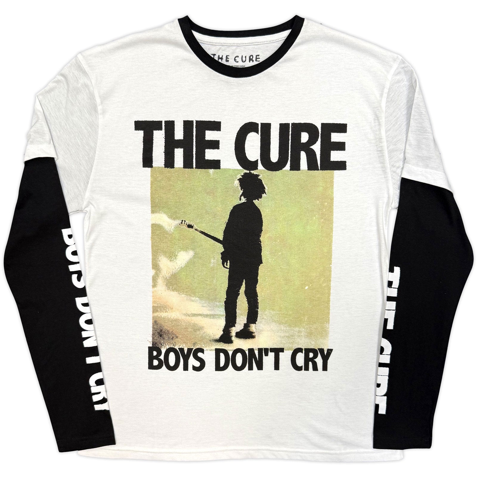 The Cure: Boys Don't Cry Box (Black & White) (Sleeve Print) Long Sleeve – officielt merchandise