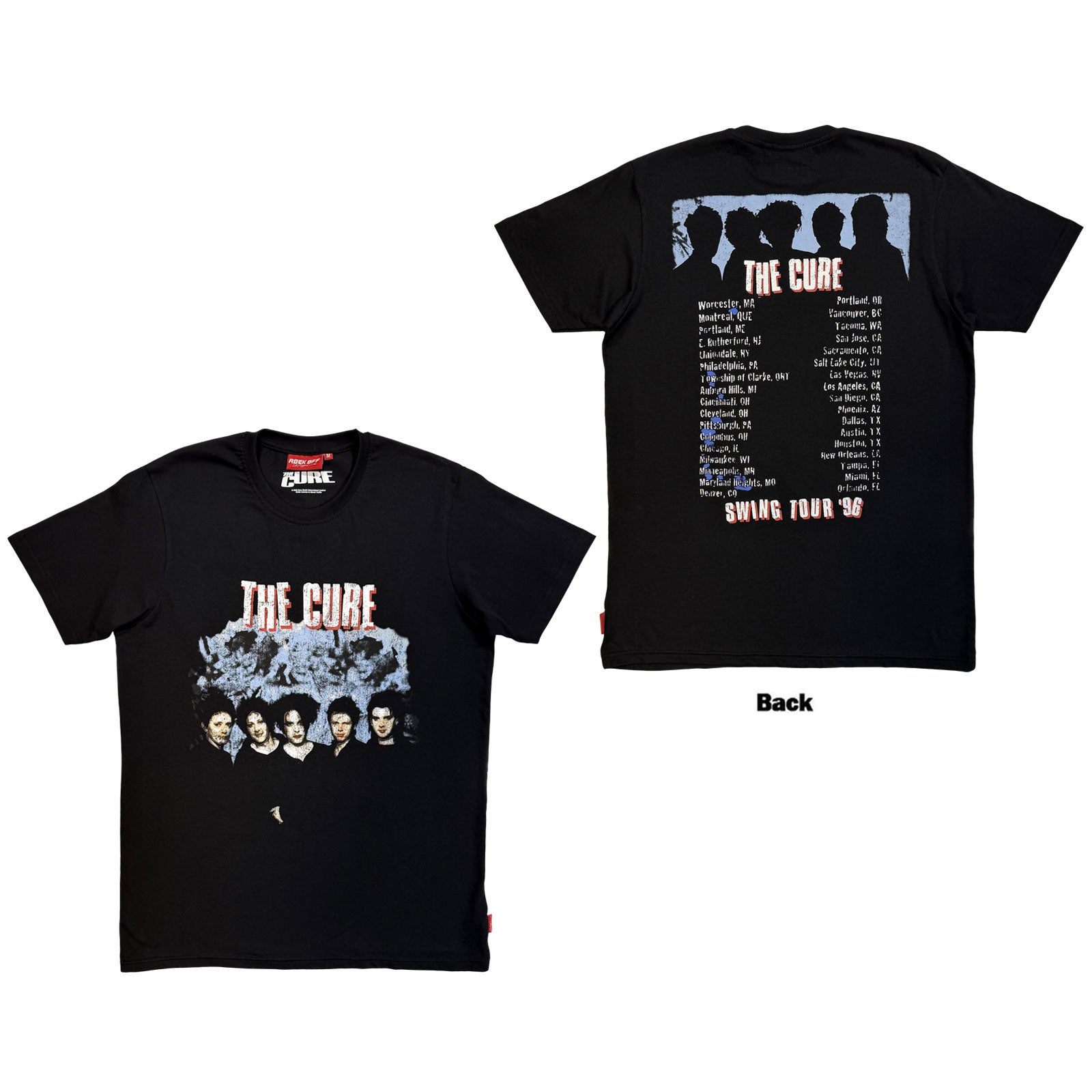 The Cure: Swing Tour '96 T-shirt – officielt merchandise