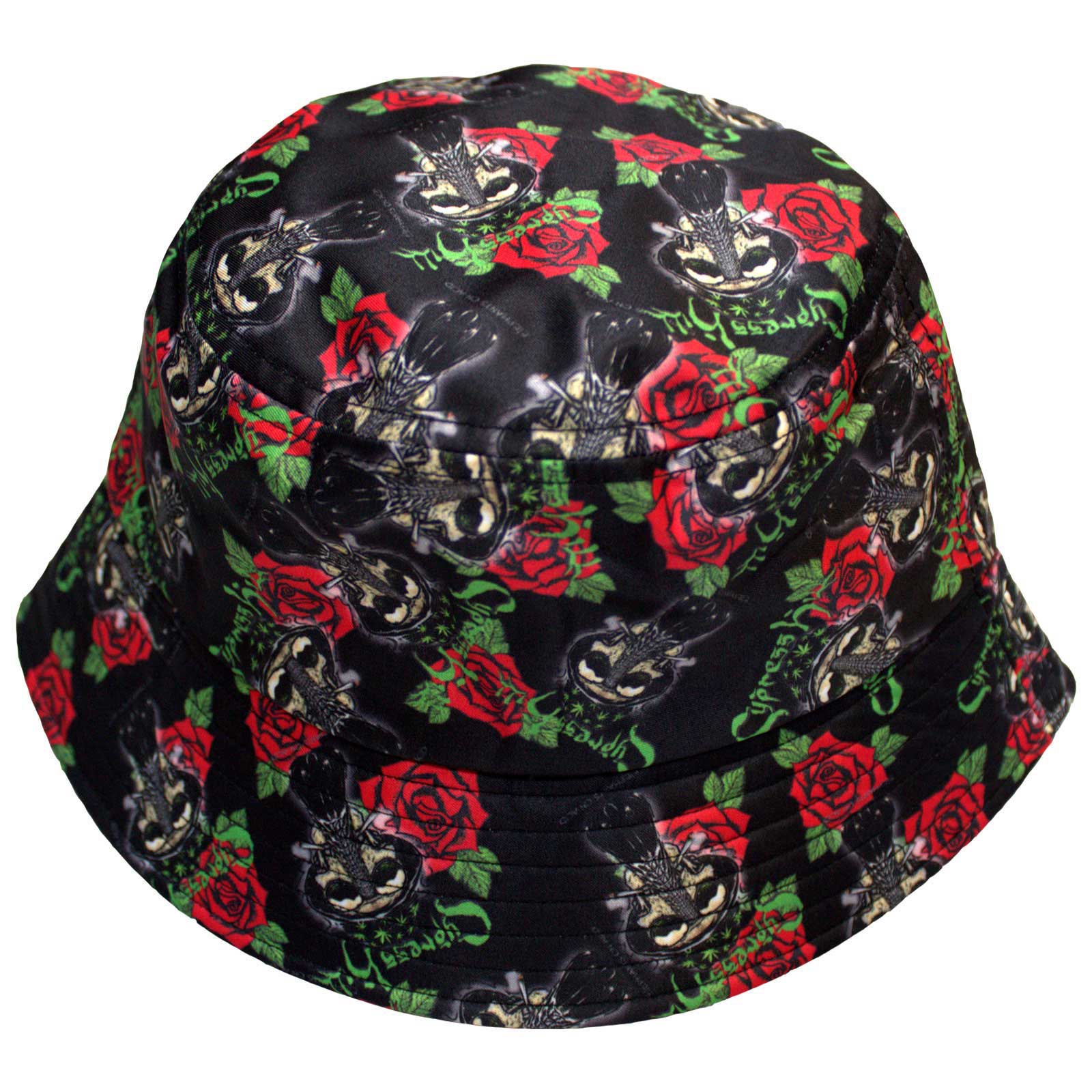 Cypress Hill: Skulls & Roses Pattern Cap – officielt merchandise