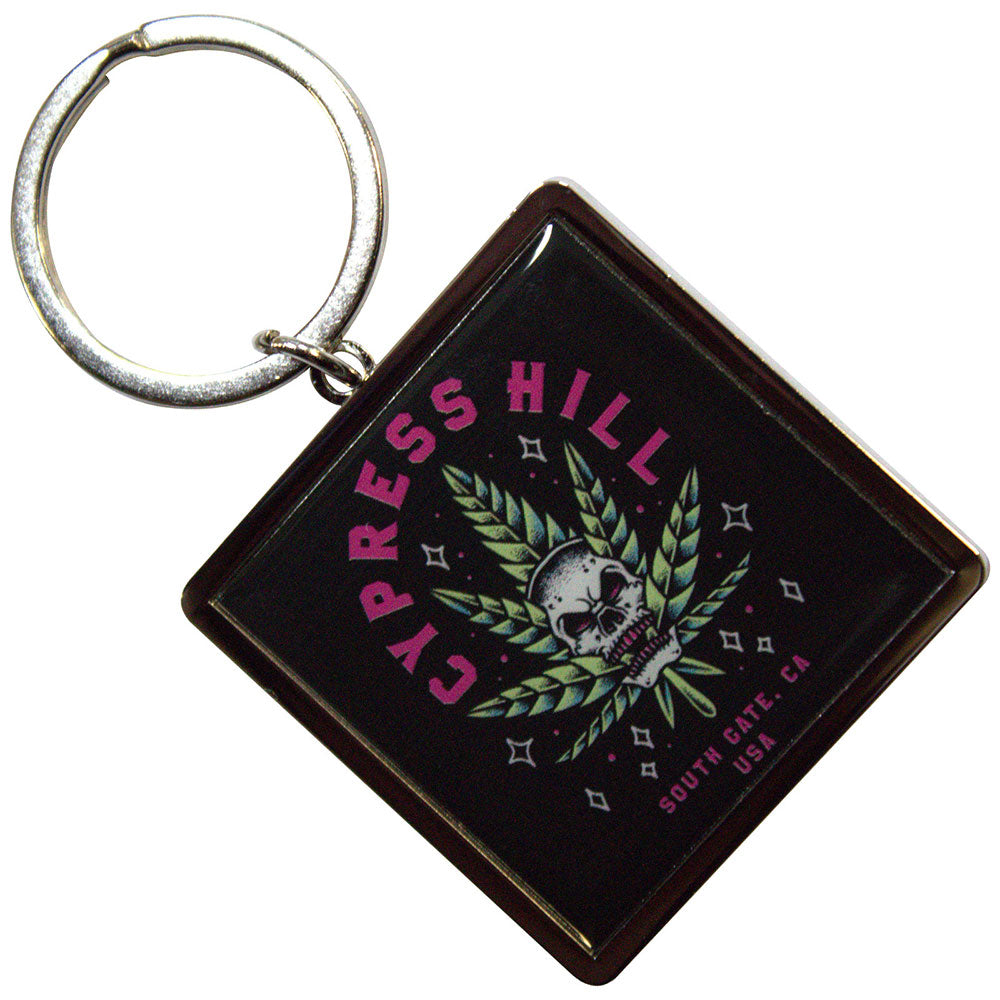 Cypress Hill: Leaf Skull Keychain (Die Casting)