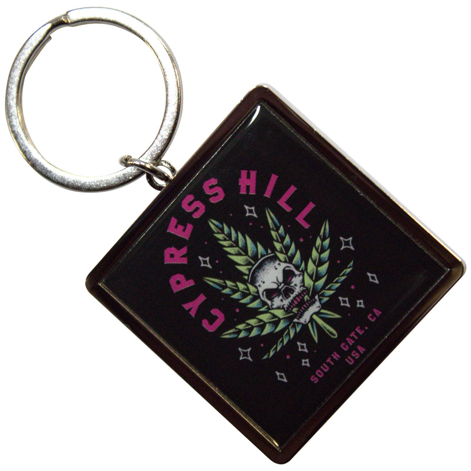 Cypress Hill: Leaf Skull Keychain