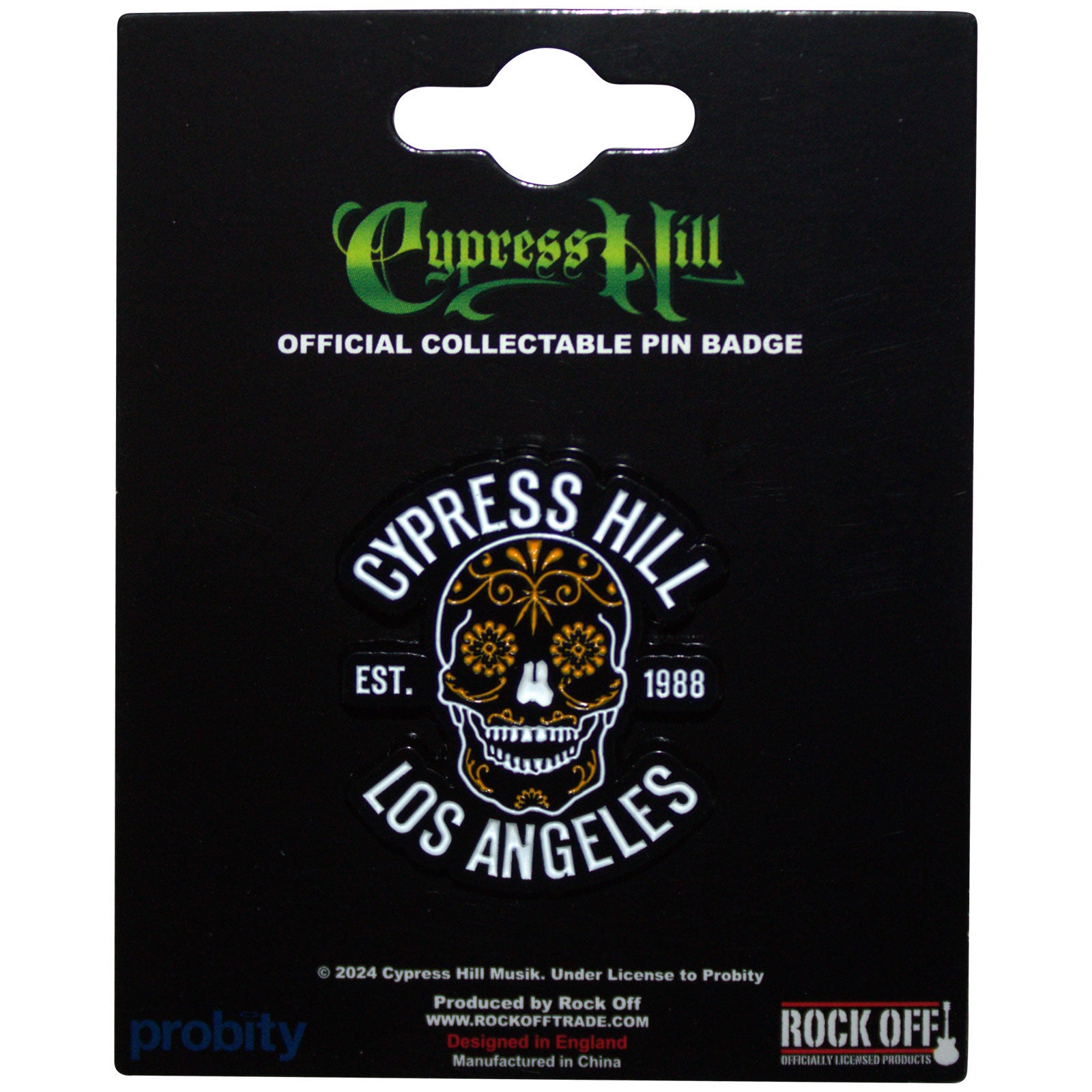 Cypress Hill: Los Angeles 1988 Pin Badge