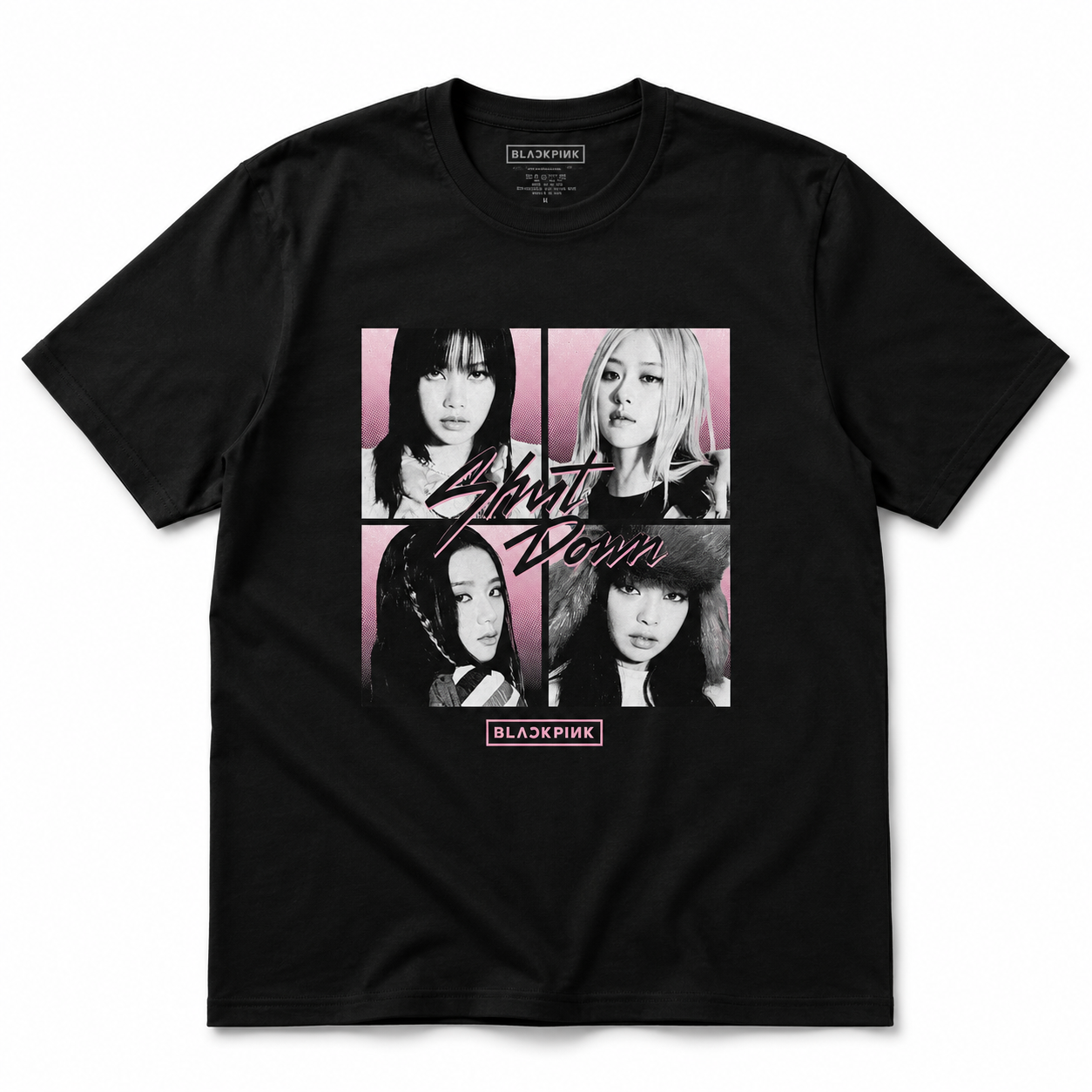 BlackPink: Shut Down Photo Grid T-Shirt