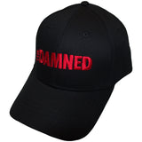 The Damned: Red Text Logo Cap – officielt merchandise