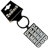 The Damned: Stacked Logo Nøglering – officielt merchandise