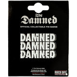 The Damned: Stacked Logo Pin badge – officielt merchandise