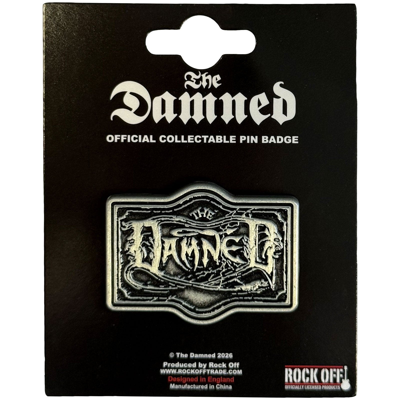 The Damned: The Black Album Logo Pin badge – officielt merchandise