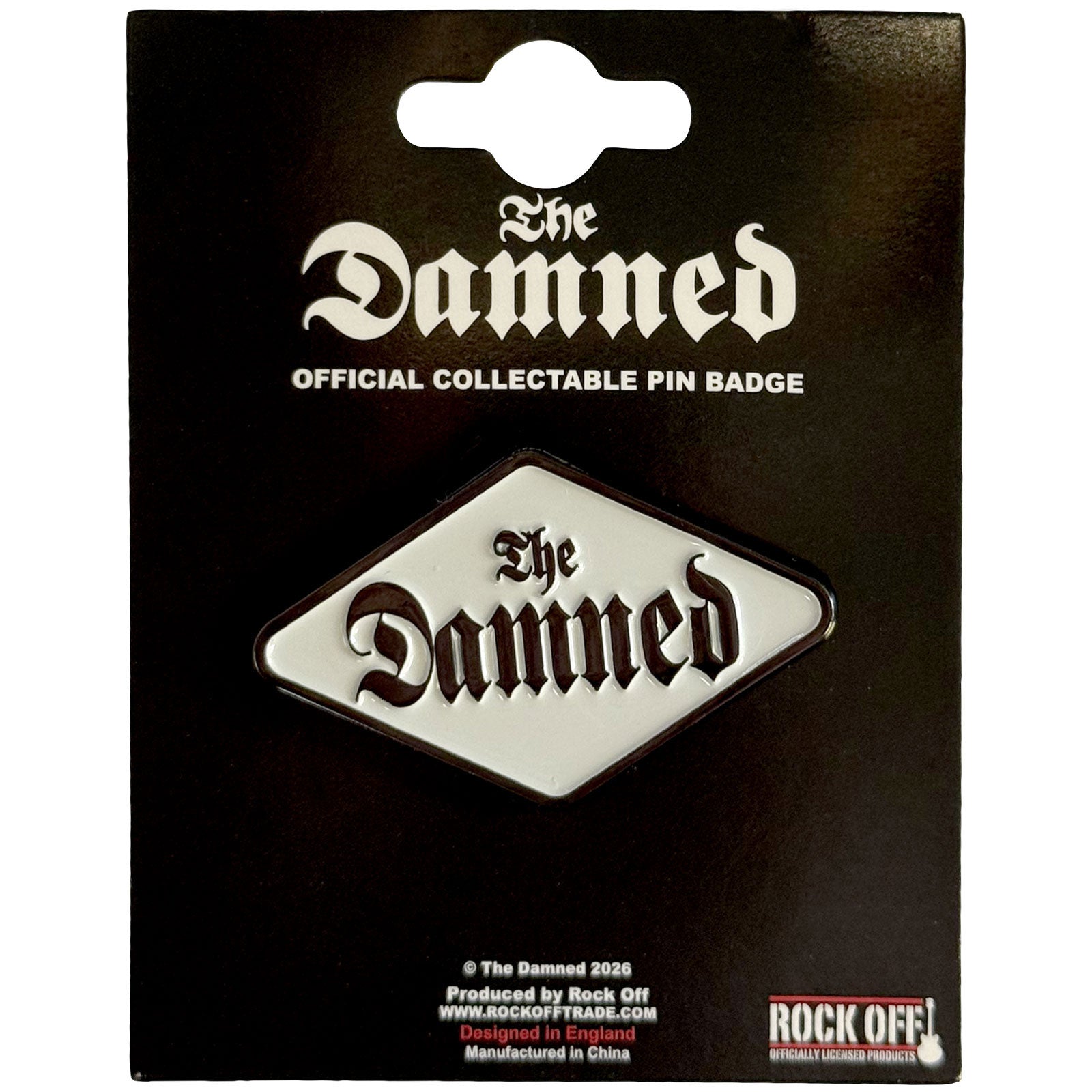 The Damned: Gothic Logo Pin badge – officielt merchandise