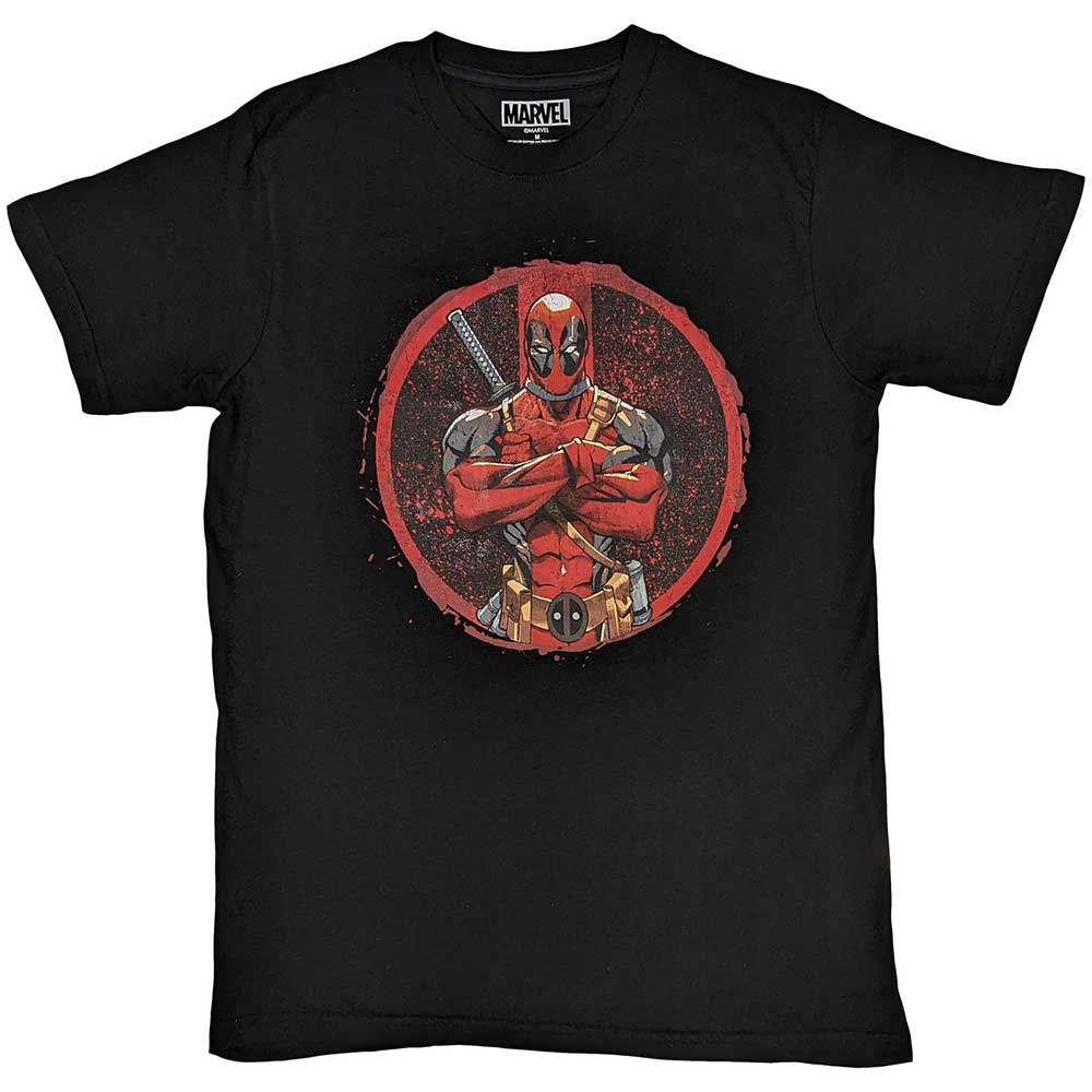 Marvel Comics: Deadpool Arms Crossed T-shirt – officielt merchandise