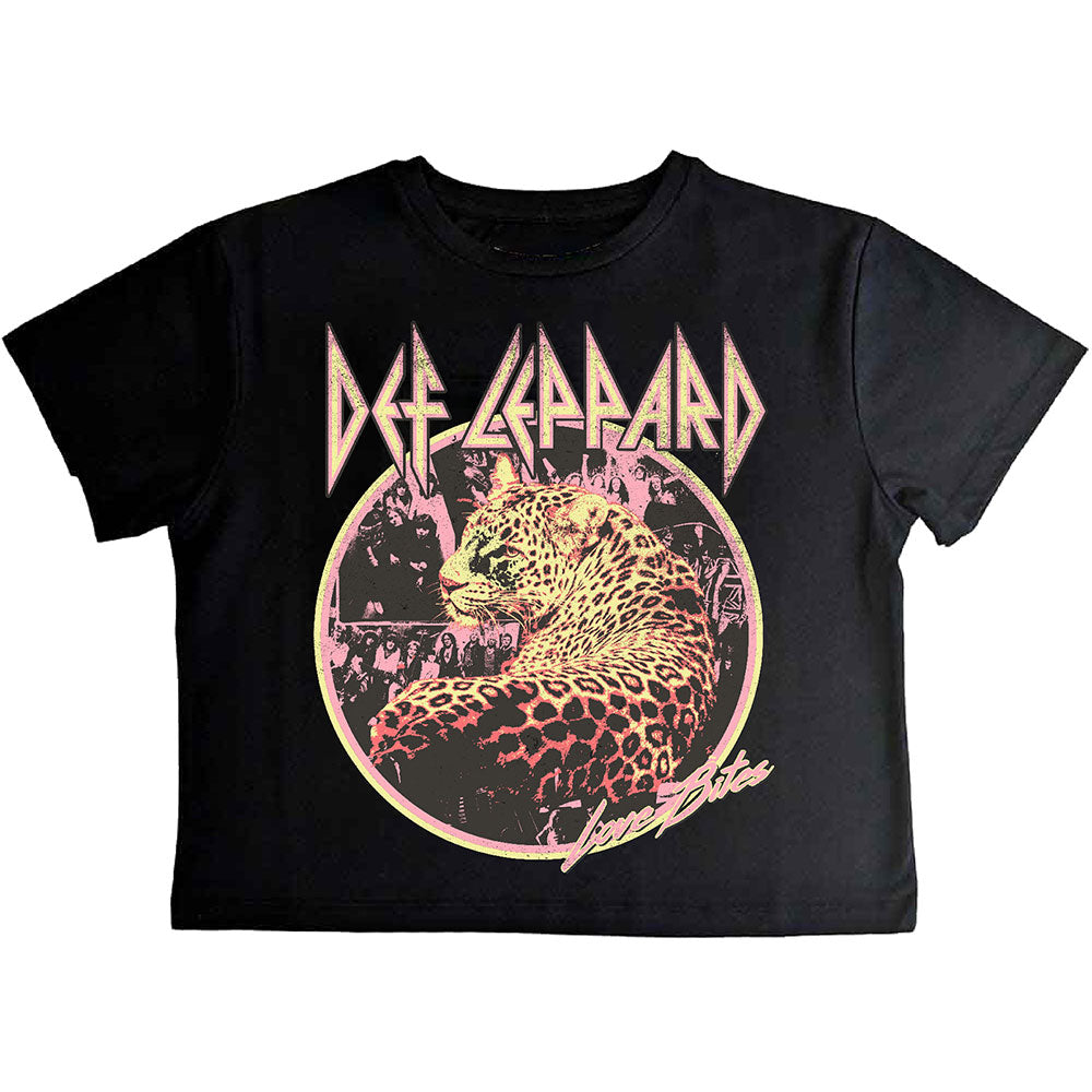 Def Leppard: Love Bites Crop Top (Kvinder)