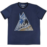 Def Leppard: Triangle Logo Ringer T-Shirt
