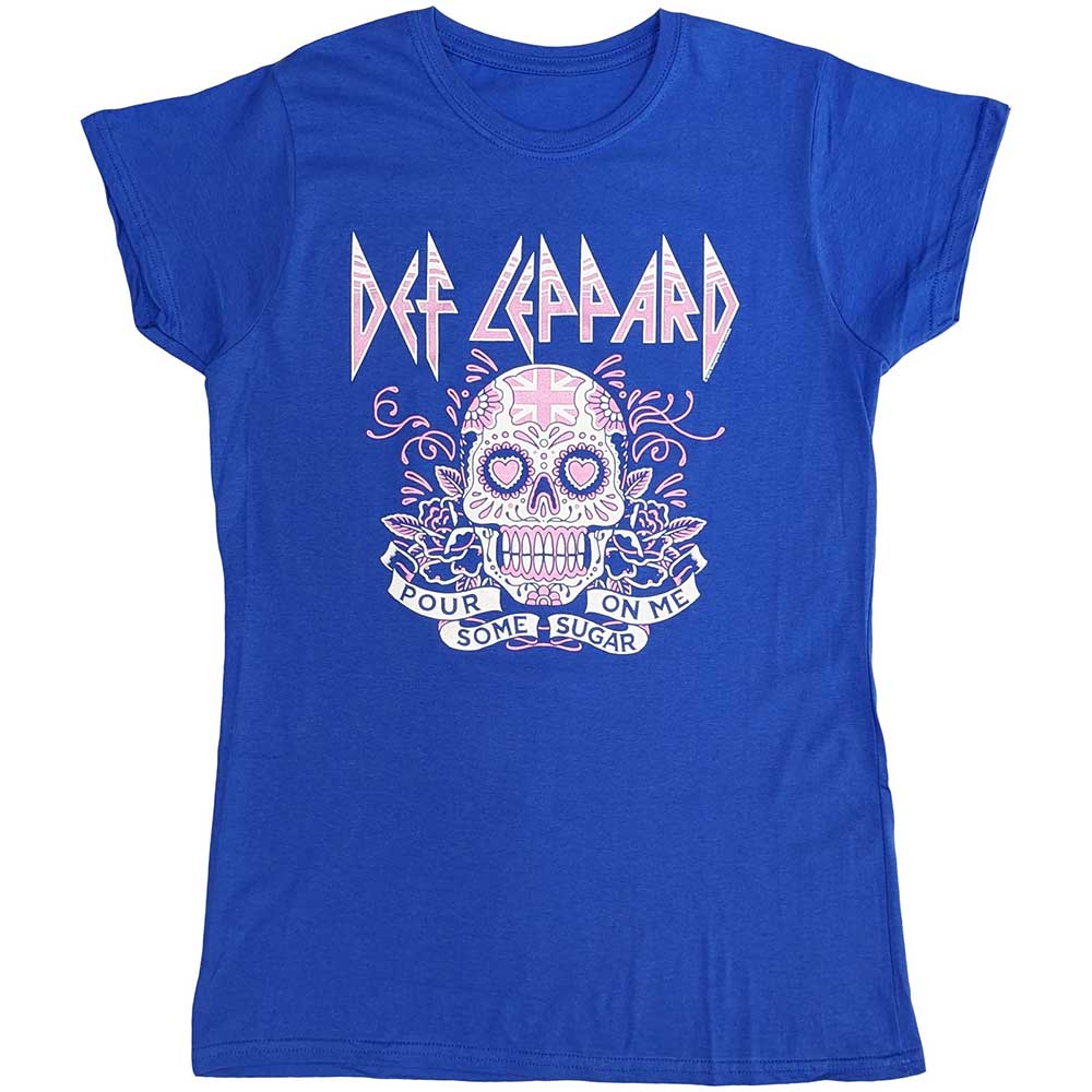 Def Leppard: Pour Some Sugar On Me Skull Tour 2019 T-Shirt (Kvinder)