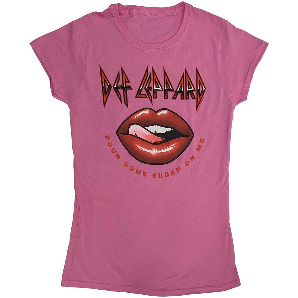 Def Leppard: Pour Some Sugar On Me Lips Tour 2019 T-Shirt (Kvinder)