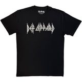 Def Leppard: Logo Mono T-shirt – officielt merchandise
