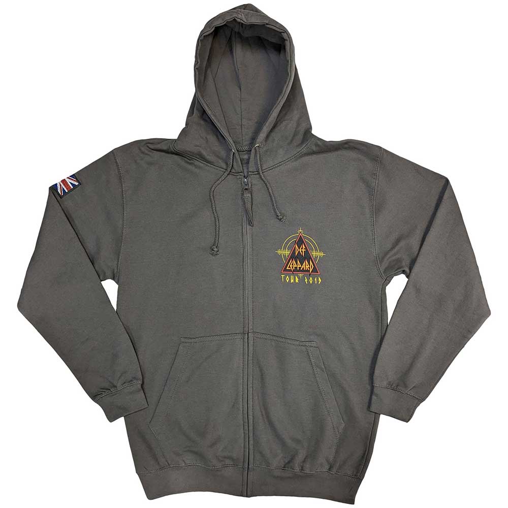 Def Leppard: Logo Tour 2019 Zipped Hoodie