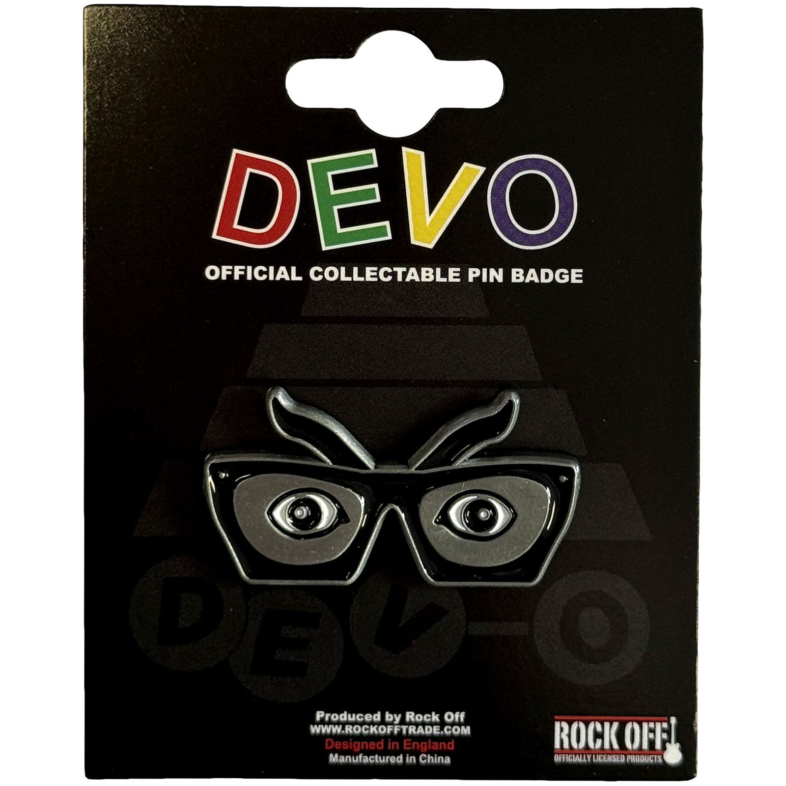 Devo: Oh - No! Glasses Pin badge – officielt merchandise