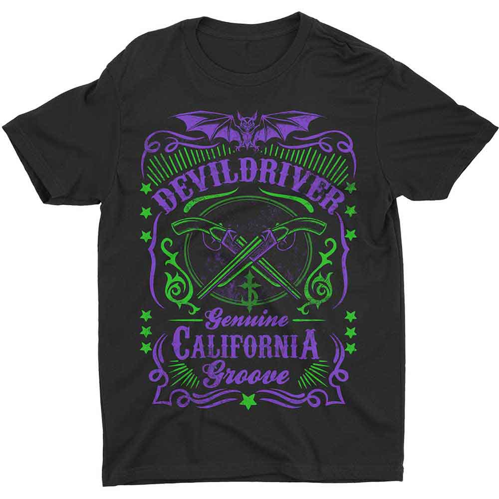 DevilDriver: Cross Guns T-shirt – officielt merchandise