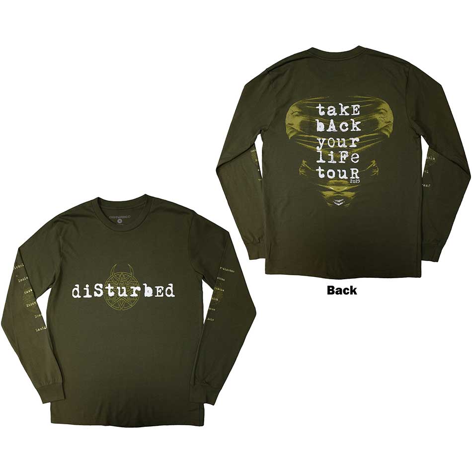 Disturbed: European Tour '23 Take Back Long Sleeve T-Shirt