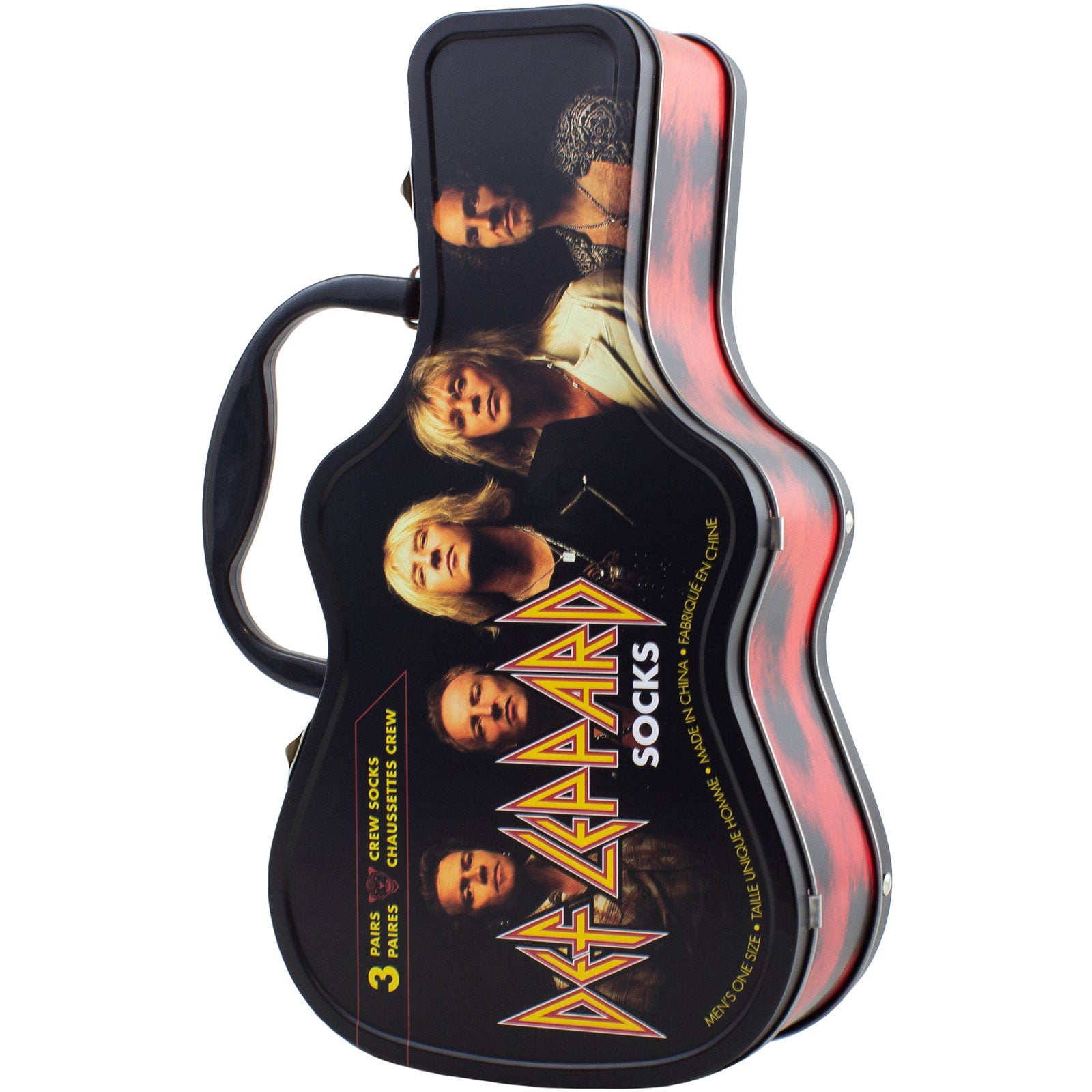 Def Leppard: Logos (Multicolour) (UK Size 6.5 - 11) Strømper – officielt merchandise