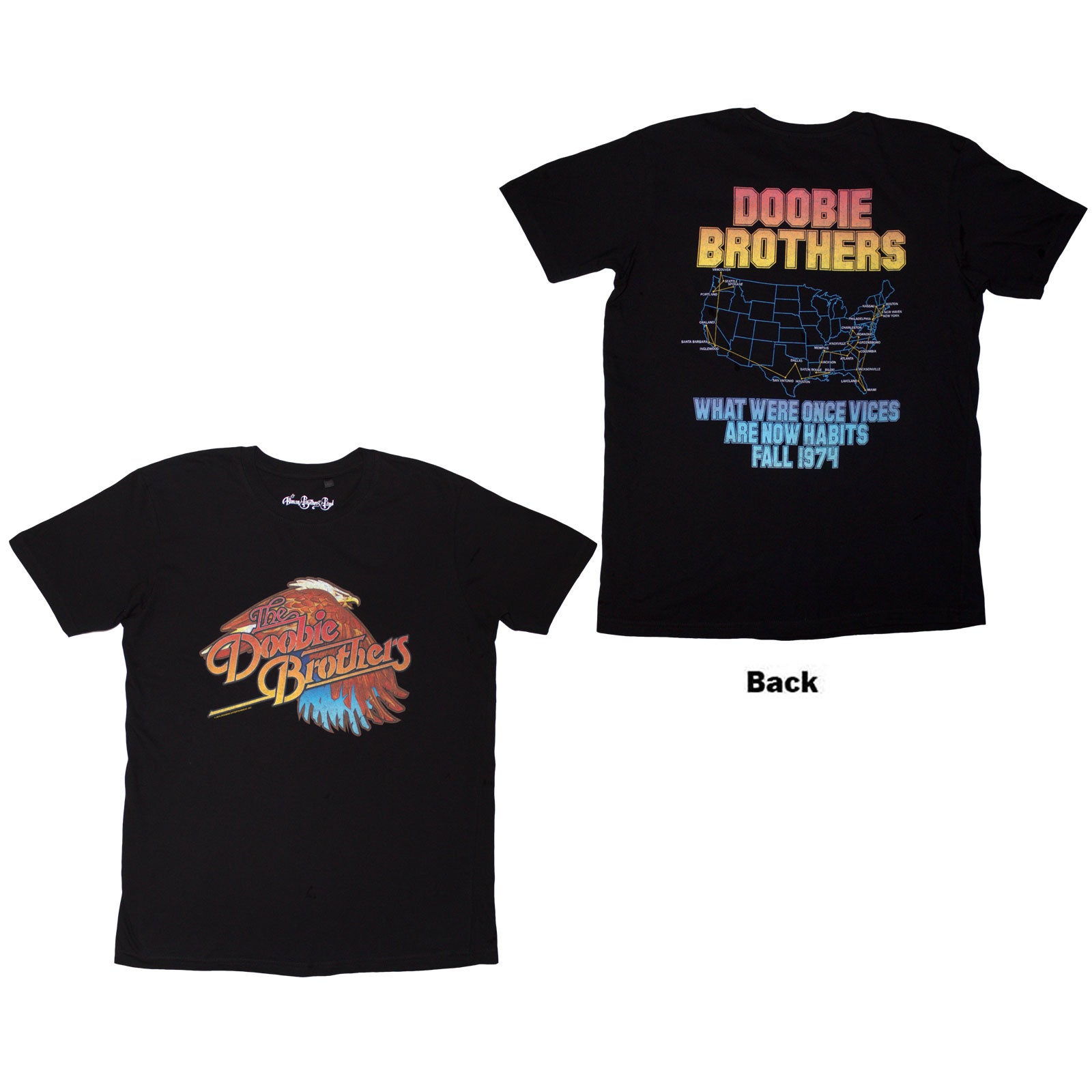 The Doobie Brothers: Eagle T-Shirt (Back Print)