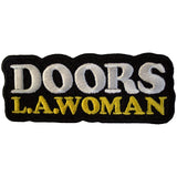 The Doors: LA Woman Text Logo on Black Standard Patch