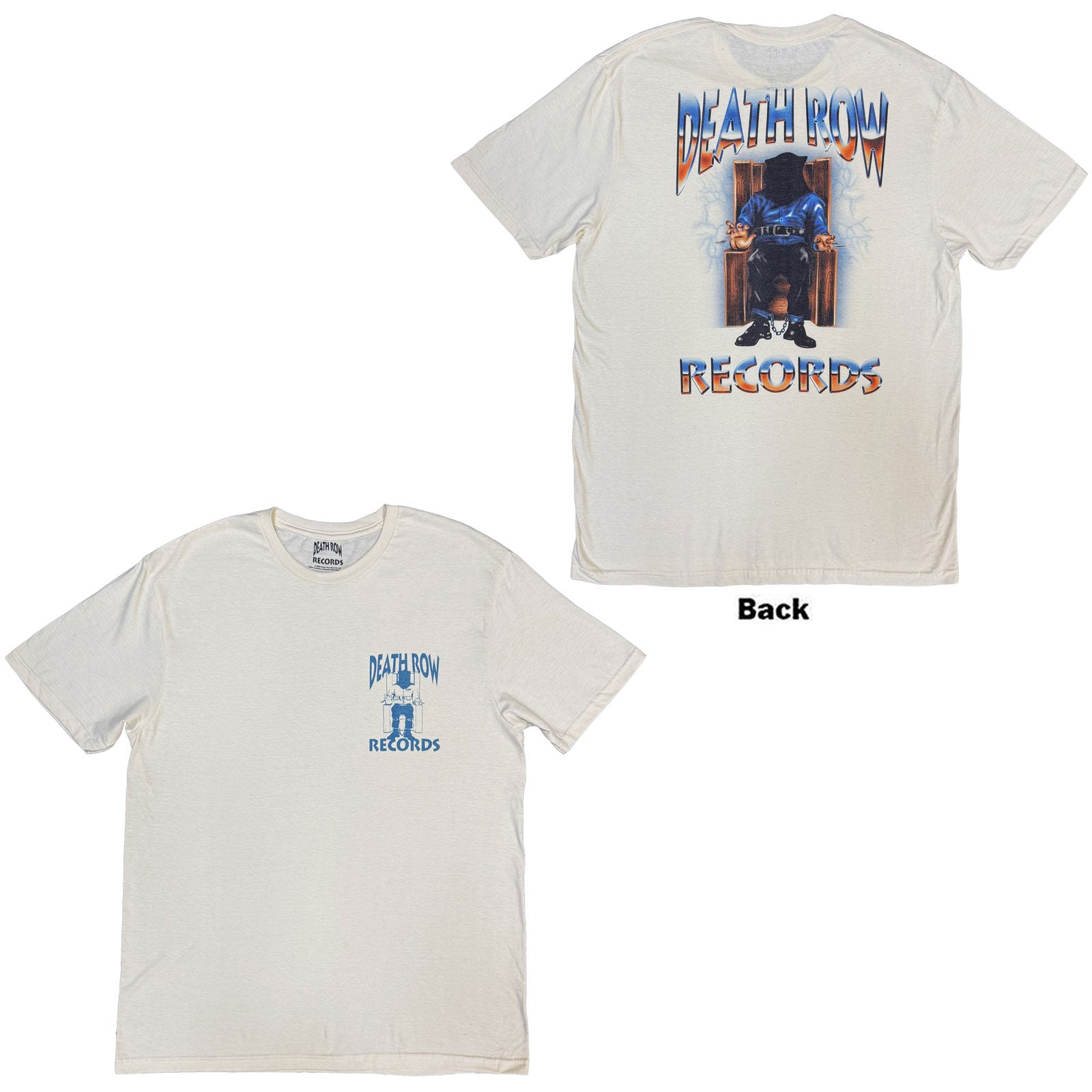 Death Row Records: Execution Full Colour F&B T-Shirt (Back Print)