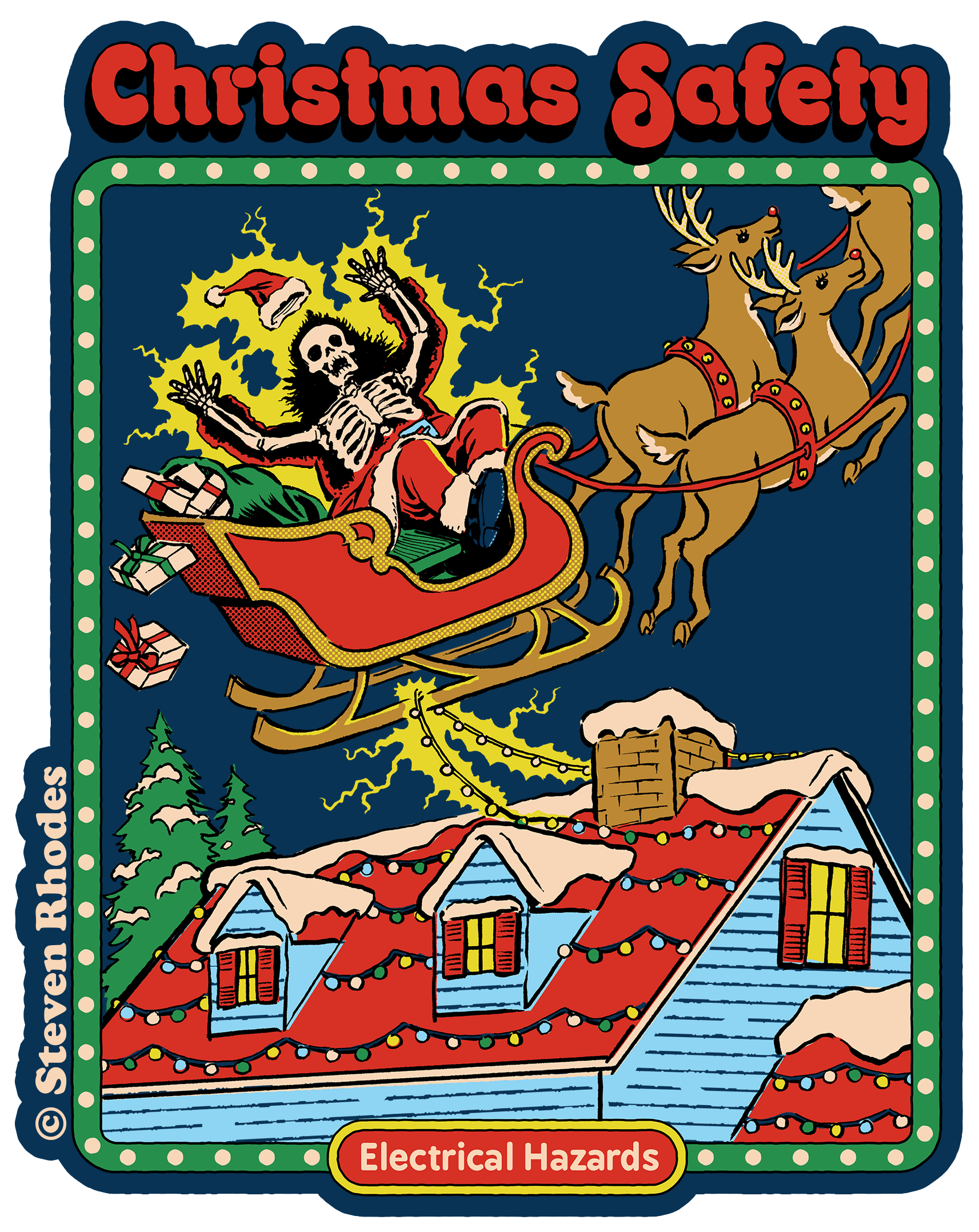 Steven Rhodes - Christmas Safety Sticker