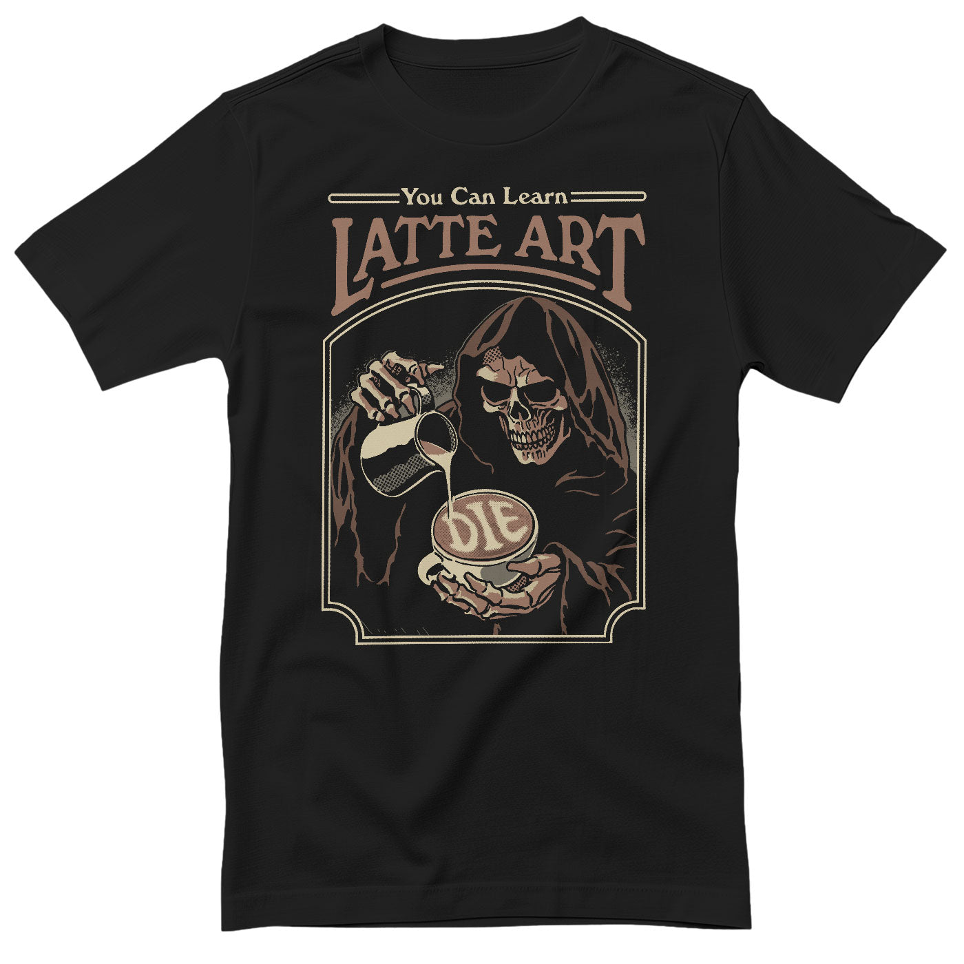 Steven Rhodes - Latte Art T-Shirt T-Shirt fra Steven Rhodes