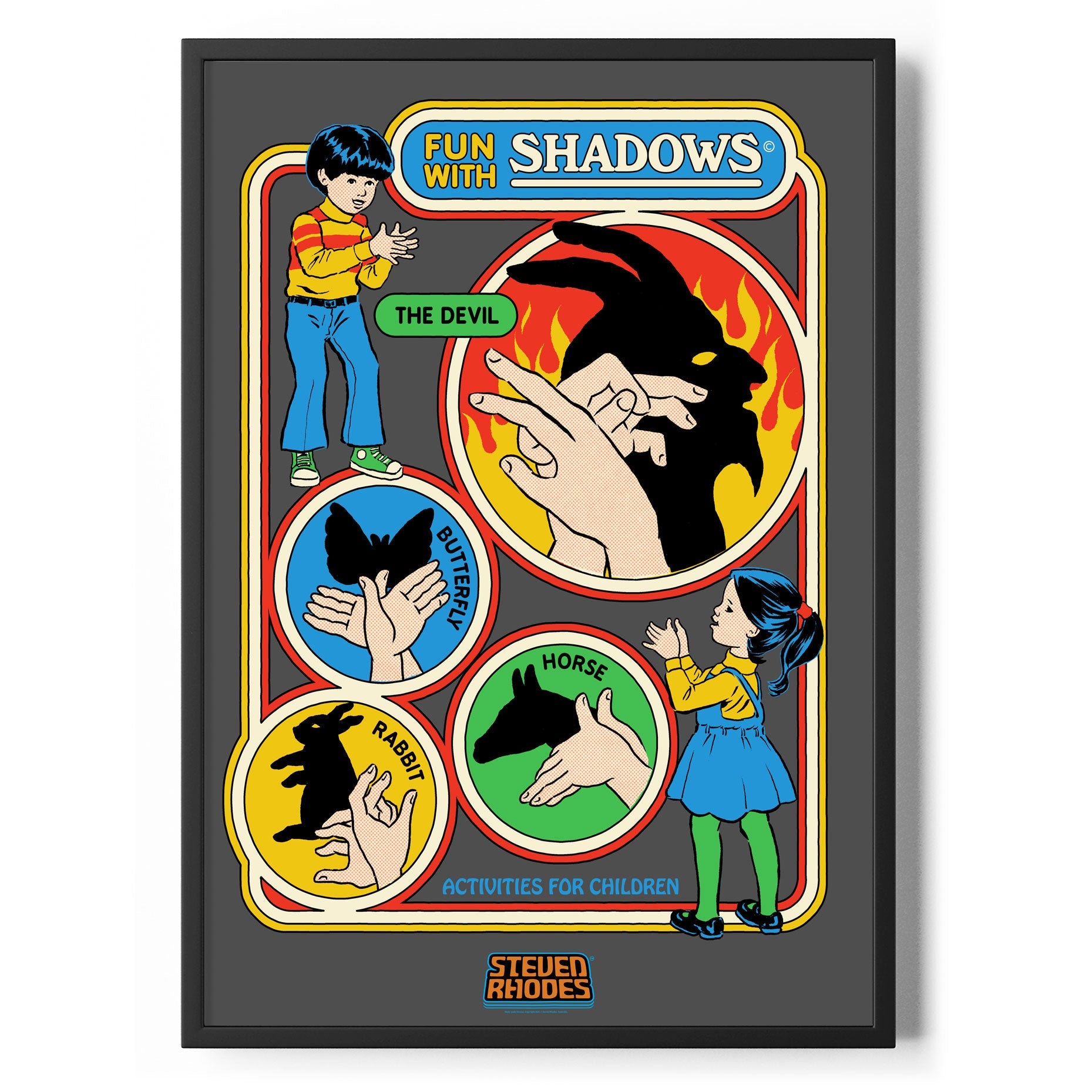 Fun With Shadows Poster Standard Poster Standard fra Steven Rhodes