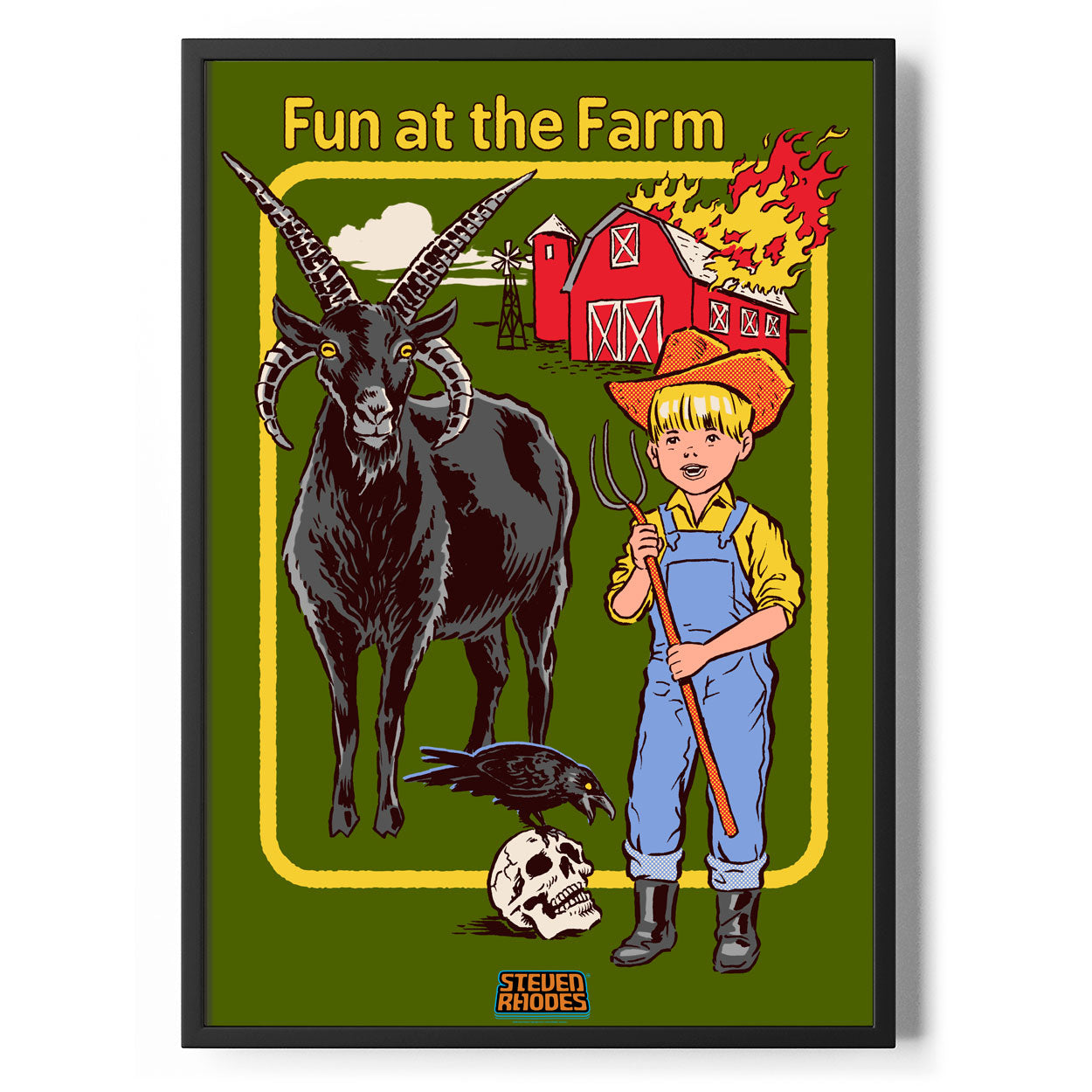 Fun At The Farm Poster Standard Poster Standard fra Steven Rhodes
