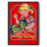 You Can Learn Sewing Poster Standard Poster Standard fra Steven Rhodes