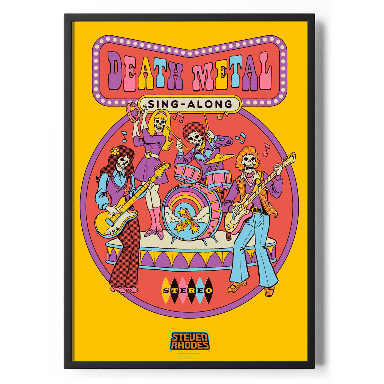 Death Metal Sing-Along Poster Standard Poster Standard fra Steven Rhodes