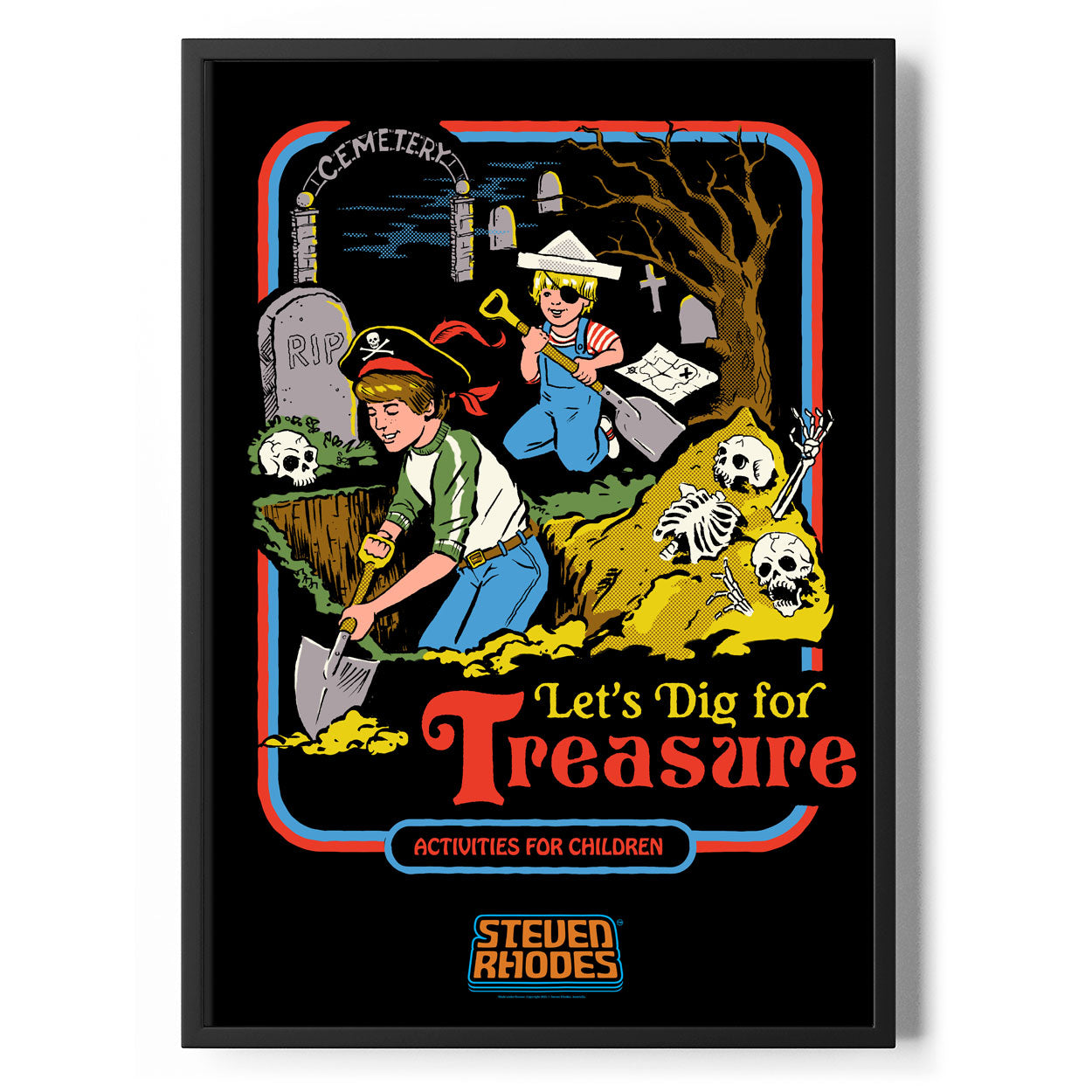 Let's Dig For Treasure Poster Standard Poster Standard fra Steven Rhodes