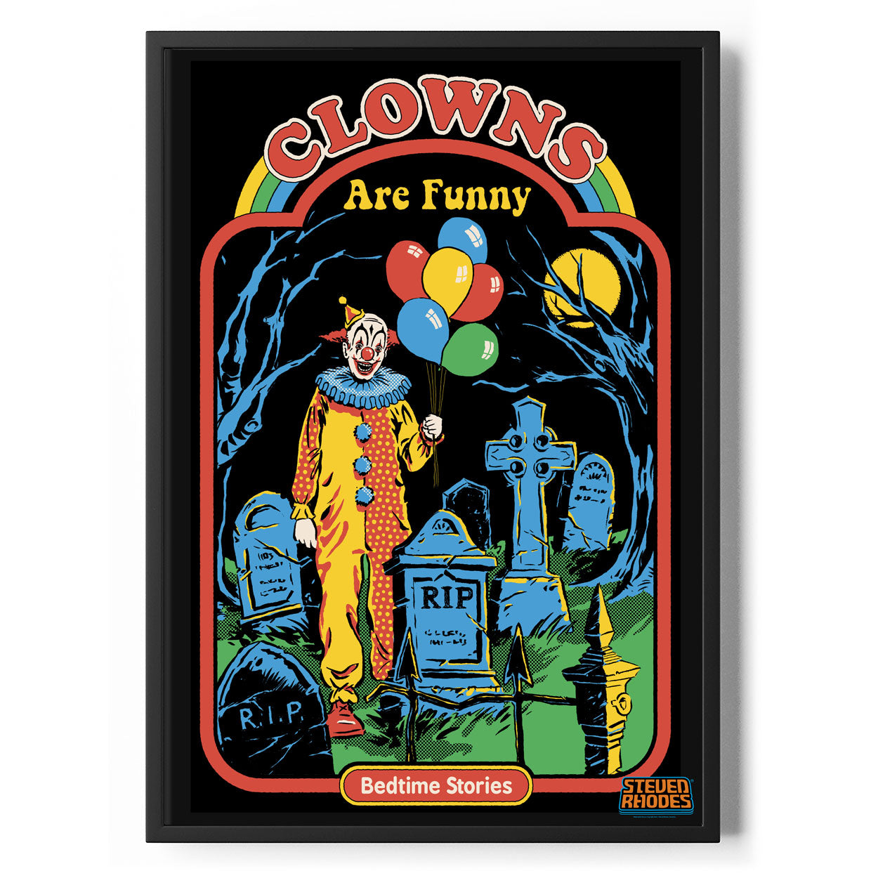 Clown Are Funny Poster Standard Poster Standard fra Steven Rhodes